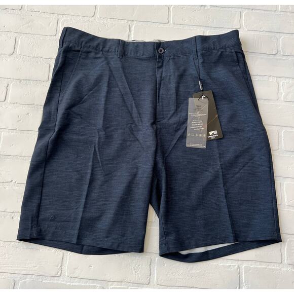 HEAD Golf Men's New Dark Blue Marcello UV Protection Wicking Shorts-sz 38 - Picture 1 of 7